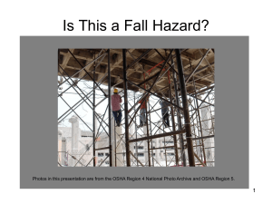 falls hazard recognition