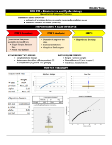 BIO EPI - MidTerms - Quantitative Response Analysis and ANOVA
