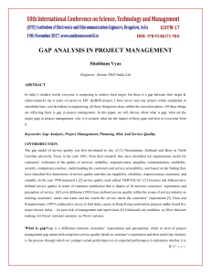 Gap Analysis in Project Management