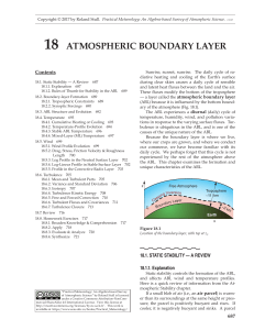 Atmospheric boundary layer