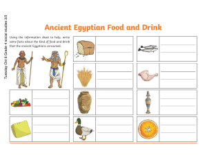 Ancient Egyptian Food and Drink Differentiated Activity copy