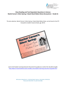 5 rachel carsons silent spring- a quiet book makes noise ecosystems  grade 5