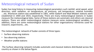 Meteorological Observing System of Sudan