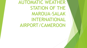 automatic weather sation of maroua-salak international airport