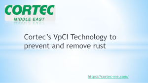 Cortec’s VpCI Technology to prevent and remove rust