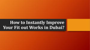 How to Instantly Improve Your Fit out Works in Dubai