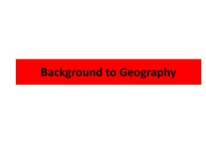 geography branches of geography 2-2