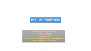 4. Regular expression