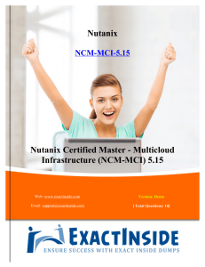 Nutanix-NCM-MCI-5.15