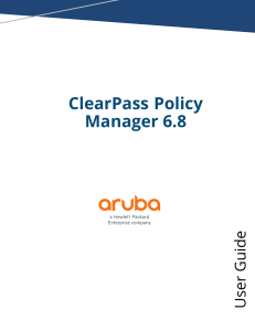 Clearpass user guide 6.8