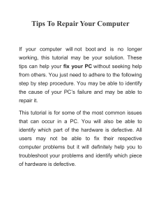 Tips To Repair Your Computer