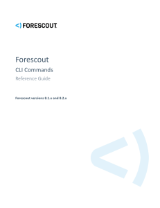 Forescout CLI Command