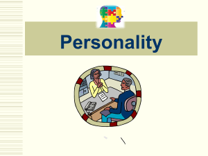 Unit 1. Personality 1.1. Personality types