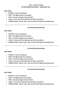 365447898-Class-IV-Social-StudiesThe-Northern-Mountains-Worksheet-no-1-pdf