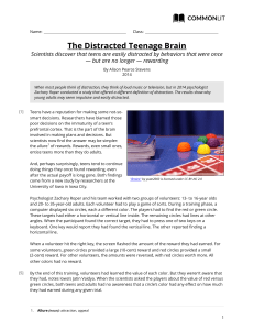 commonlit the-distracted-teenage-brain student (1)