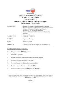 COEB422 COEB3012 S1 2020-2021 Replacement Final Exam 1