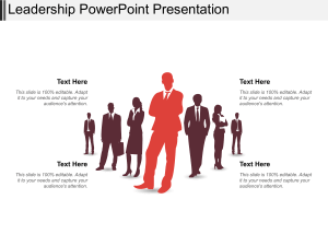 Leadership PowerPoint Slide