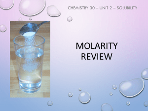02) Molarity Review