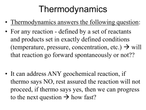 Lecture 4 - Introduction to thermodynamics