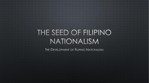 The Seed of Filipino Nationalism