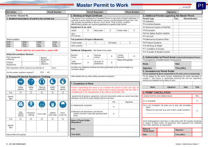 APC-HSE-FORM-00532P1 - Master Permit to Work
