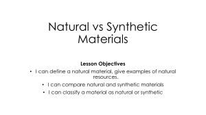 Natural and Synthetic Material