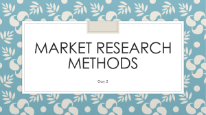 Market Research Methods-Day.2
