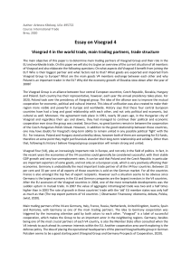 Essay on Visegrad Group Arbnora Kllokoqi