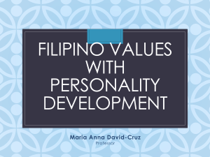 Values and Personality Development