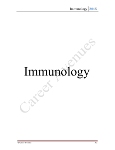 Immunology - Sample Career Avenues