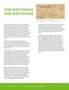 Rationale for Rationing