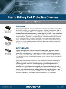 Bourns BatteryPackProtectionOverview