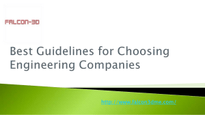 Best Guidelines for Choosing Engineering Companies