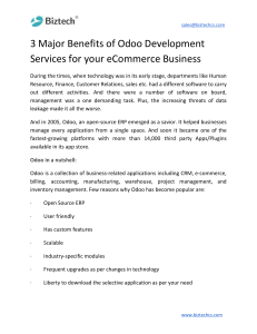 3 Major Benefits of Odoo Development Services for your eCommerce Business