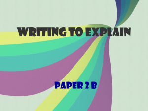 write to explain