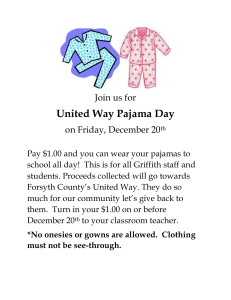 United Way PJ Day Poster
