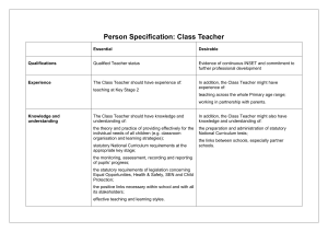 Person Specification Class Teacher (1)