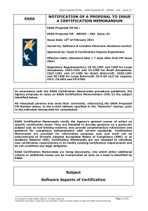certification-docs-certification-memorandum-Proposed CM-SWCEH-002 Issue 01
