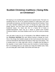 Scottish Christmas traditions | Going Kilts on Christmas?