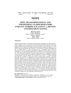 Journal-Article-2-How-transformational-and-empowring-leader-behavior-enhance-workplace-safety-a-review-and-research-agenda