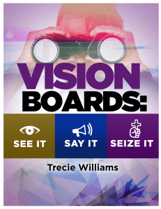 Vision Boards - See It, Say It, Seize It Booklet