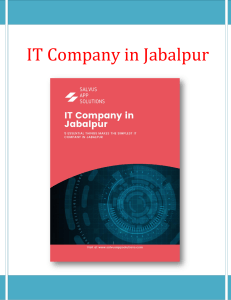 Looking For an Honest IT company in Jabalpur