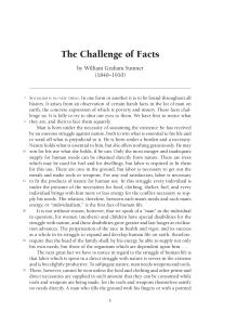 SUMNER CHALLENGE OF FACTS SELECTIONS (AS08)