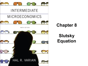 Chapter 08 Slutsky Equation