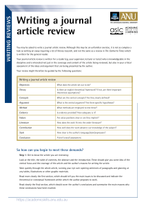 Writing a journal article review [new]