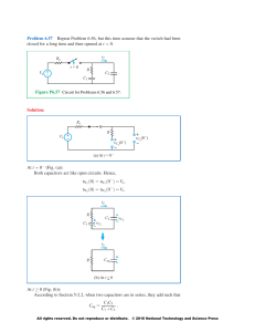 Circuit Analysis and Design Chapter 6 solutions