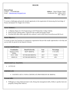 RESUME new 2 page
