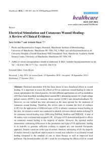 Electrical Stimulation and Cutaneous Wound Healing A Review of Clinical Evidence