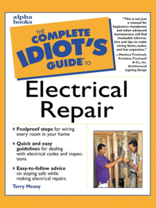 The Complete Idiot's Guide to Electrical Repair - (Malestrom)