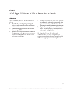 Caso clínico - Type 2 Diabetes